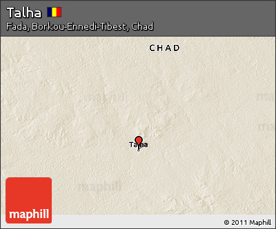 Shaded Relief 3D Map of Talha