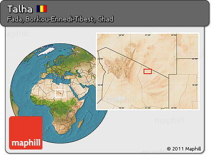 Satellite Location Map of Talha