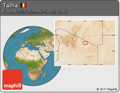 Satellite Location Map of Talha