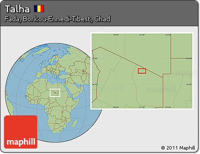 Savanna Style Location Map of Talha