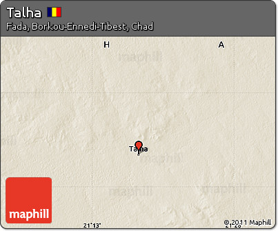 Shaded Relief Map of Talha