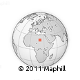Outline Map of the Area around 20° 22' 55" N, 21° 19' 30" E, rectangular outline