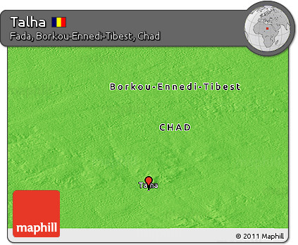 Political Panoramic Map of Talha
