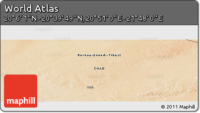 Satellite Panoramic Map of the Area around 20° 22' 55" N, 21° 19' 30" E