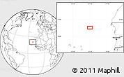 Blank Location Map of the area around 20° 22' 55" N, 21° 10' 29" W