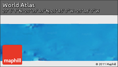 Physical Panoramic Map of the Area around 20° 22' 55" N, 26° 16' 29" W