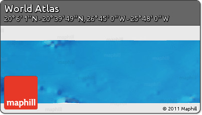 Physical Panoramic Map of the Area around 20° 22' 55" N, 26° 16' 29" W