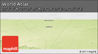 Physical Panoramic Map of the Area around 20° 22' 55" N, 28° 7' 30" E