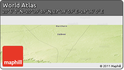 Physical Panoramic Map of the Area around 20° 22' 55" N, 28° 7' 30" E