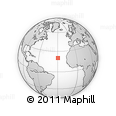 Outline Map of the Area around 20° 22' 55" N, 29° 40' 29" W, rectangular outline