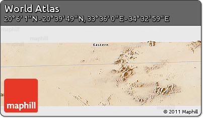 Satellite Panoramic Map of the Area around 20° 22' 55" N, 34° 4' 30" E