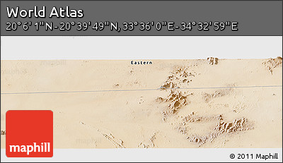 Satellite Panoramic Map of the Area around 20° 22' 55" N, 34° 4' 30" E