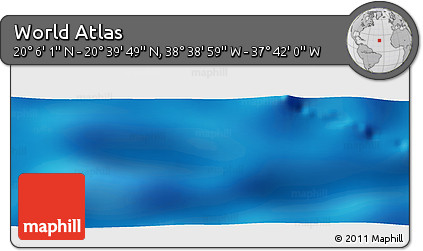 Physical Panoramic Map of the Area around 20° 22' 55" N, 38° 10' 29" W