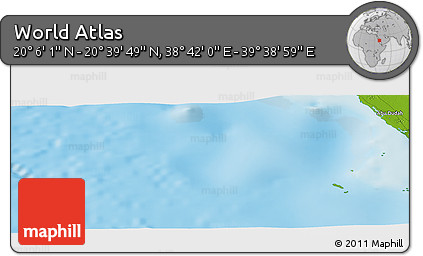 Physical Panoramic Map of the Area around 20° 22' 55" N, 39° 10' 29" E