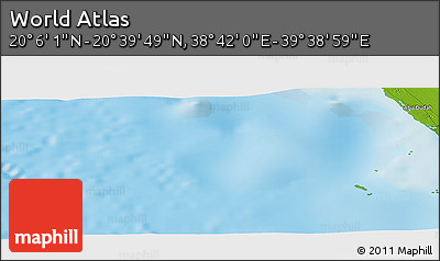 Physical Panoramic Map of the Area around 20° 22' 55" N, 39° 10' 29" E