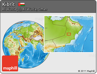 Physical Location Map of Kibrīt