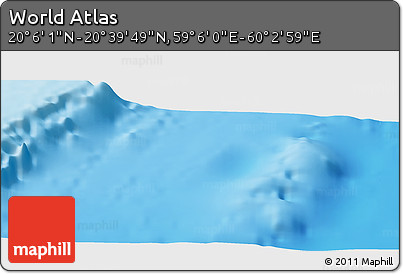 Physical Panoramic Map of the Area around 20° 22' 55" N, 59° 34' 30" E