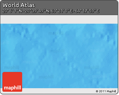Physical 3D Map of the Area around 20° 22' 55" N, 63° 49' 30" E