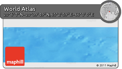 Physical Panoramic Map of the Area around 20° 22' 55" N, 65° 31' 30" E