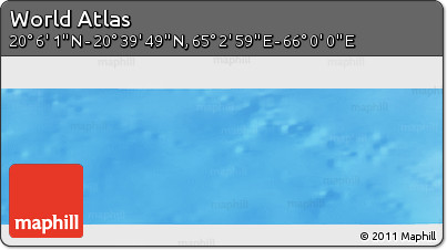 Physical Panoramic Map of the Area around 20° 22' 55" N, 65° 31' 30" E