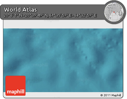 Satellite 3D Map of the Area around 20° 22' 55" N, 68° 4' 29" E