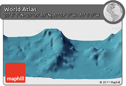 Satellite Panoramic Map of the Area around 20° 22' 55" N, 70° 28' 29" W