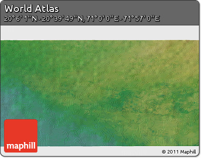 Satellite 3D Map of the Area around 20° 22' 55" N, 71° 28' 29" E