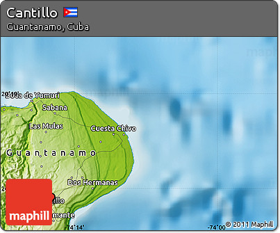Physical Map of Cantillo