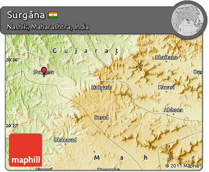 Physical Map of Surgāna