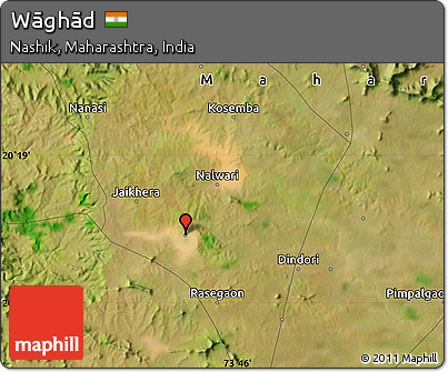 Satellite Map of Wāghād