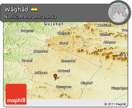 Physical Panoramic Map of Wāghād