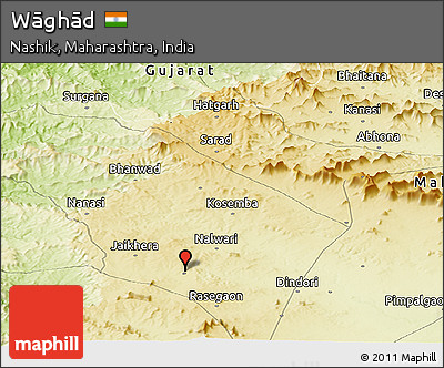 Physical Panoramic Map of Wāghād