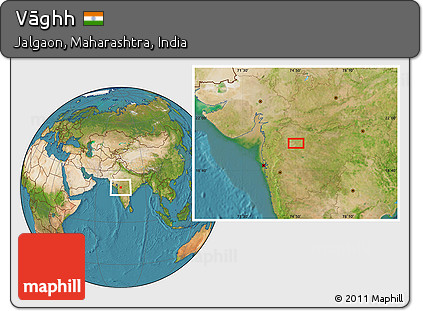 Satellite Location Map of Vāghh
