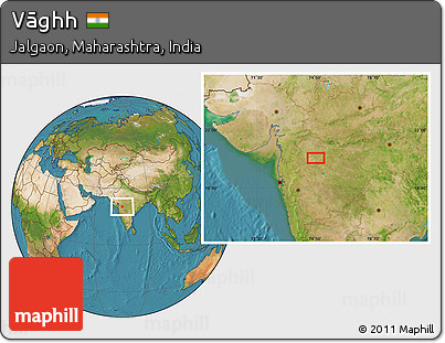Satellite Location Map of Vāghh