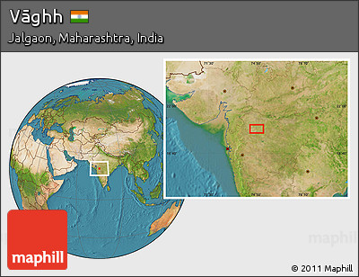 Satellite Location Map of Vāghh