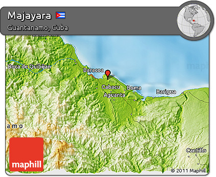 Physical 3D Map of Majayara