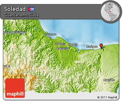 Physical 3D Map of Soledad