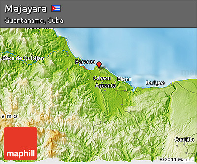 Physical 3D Map of Majayara