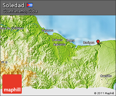 Physical 3D Map of Soledad