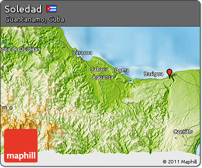 Physical 3D Map of Soledad