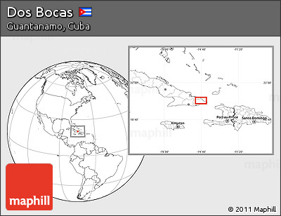 Blank Location Map of Dos Bocas