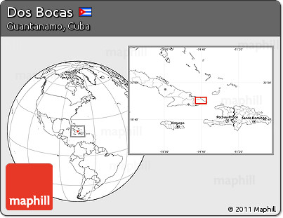 Blank Location Map of Dos Bocas