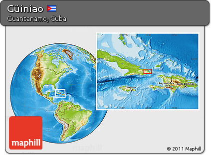 Physical Location Map of Güiniao