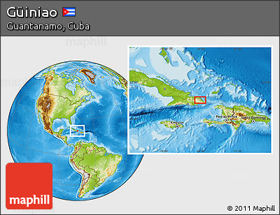 Physical Location Map of Güiniao