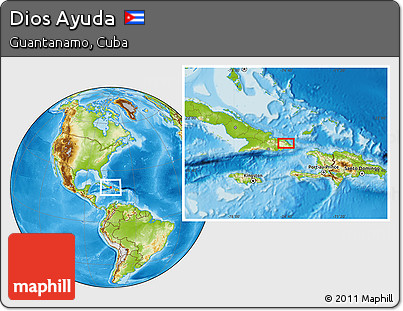 Physical Location Map of Dios Ayuda