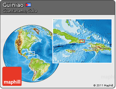 Physical Location Map of Güiniao