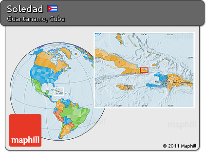 Political Location Map of Soledad