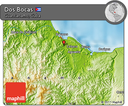 Physical Map of Dos Bocas
