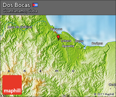 Physical Map of Dos Bocas