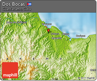 Physical Map of Dos Bocas